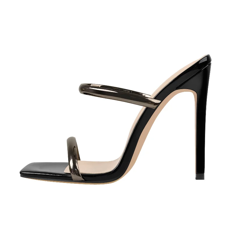 Men's sandals with a leather lining for comfortSquare Toe High Heel Stiletto Sandals Men's sandals with a leather lining for comfortSquare Toe High Heel Stiletto Sandals
