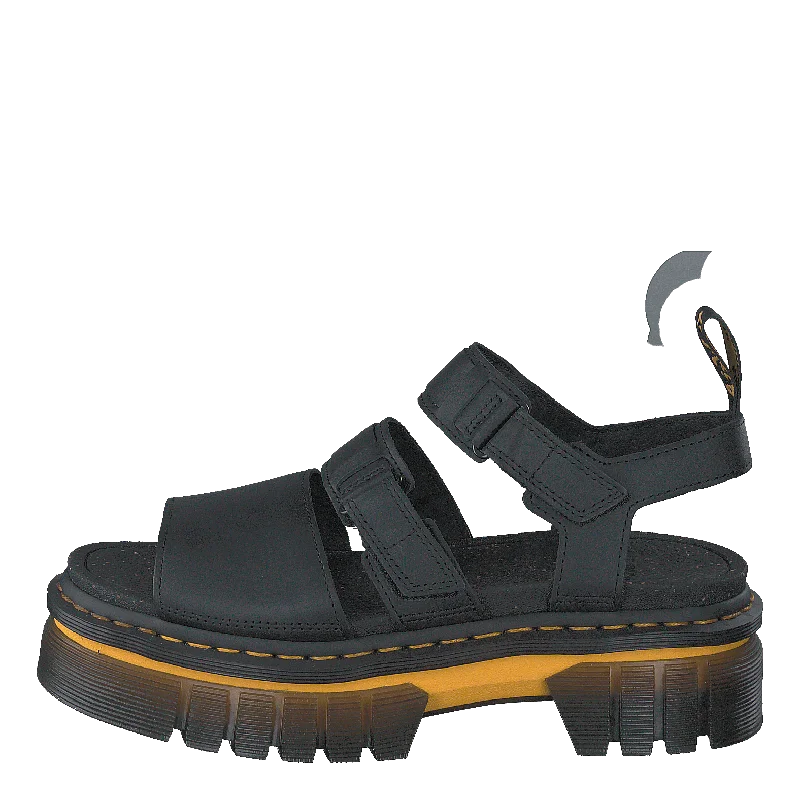 Men's sandals with a shock - absorbing insoleRicki 3 Strap Sandal Black Luc Black