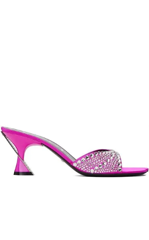 Men's sandals with a leather lining for comfortPink Galactica Heeled Sandals