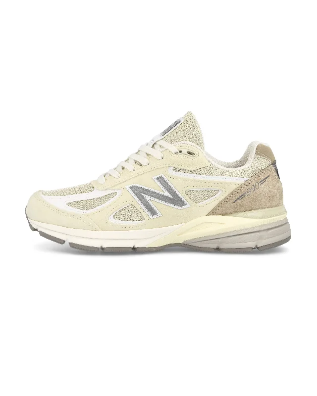 Men's multi - colored sneakers with a gradient effect990v4 - Cream