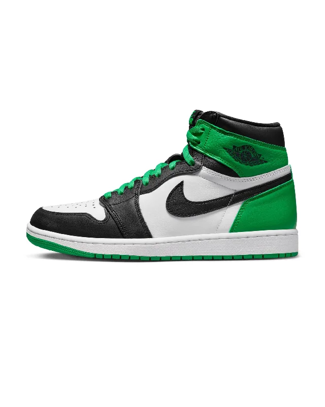 Men's narrow - width sneakers for a snug fitAir Jordan 1 Retro High OG - Black / Lucky Green / White Men's narrow - width sneakers for a snug fitAir Jordan 1 Retro High OG - Black / Lucky Green / White