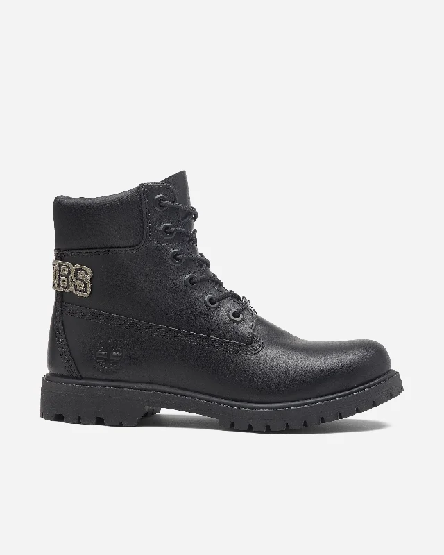 Men's classic white leather sneakers with black lacesPremium 6 Inch Lace Up Waterproof Boot